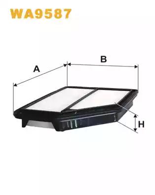 Фільтр повітря WA9587 WIX FILTERS