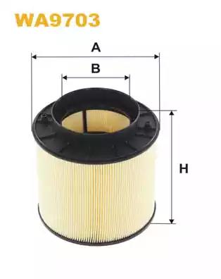 Фільтр повітряний WA9703 WIX FILTERS