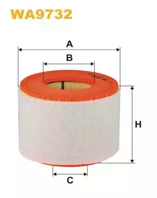 Фільтр повітряний WA9732 WIX FILTERS