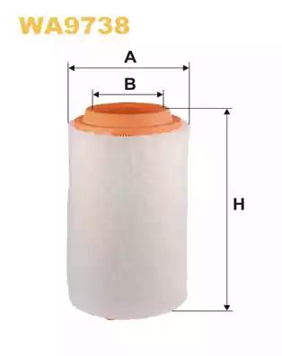 Повітряний фільтр WA9738 WIX FILTERS