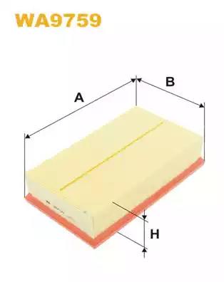 Повітряний фільтр WA9759 WIX FILTERS