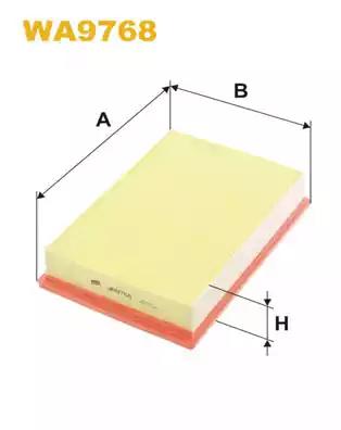 Фільтр повітряний WA9768 WIX FILTERS