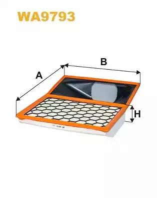 Фільтр повітря WA9793 WIX FILTERS