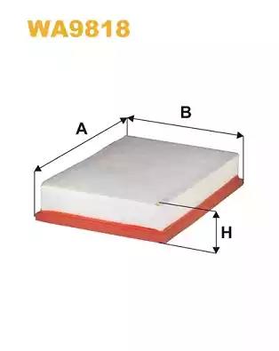 Фільтр повітряний WA9818 WIX FILTERS