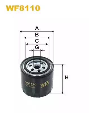 Фільтр паливний WF8110 WIX FILTERS