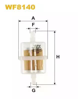 Фільтр паливний WF8140 WIX FILTERS