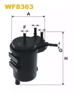 Фільтр паливний WF8363 WIX FILTERS
