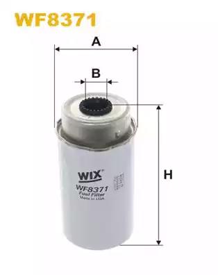 Фильтр топливный pp 848/6 WF8371 WIX FILTERS