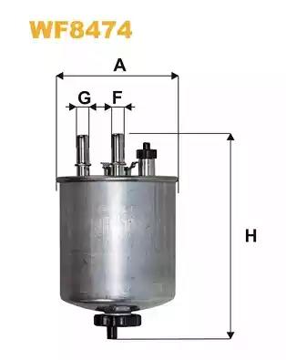 Фільтр паливний WF8474 WIX FILTERS