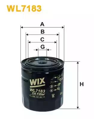 Фильтр масляный op 625 WL7183 WIX FILTERS