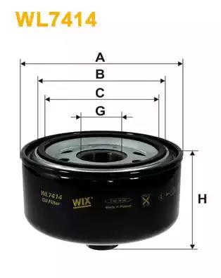 Масляний фільтр спортивний WL7414 WIX FILTERS