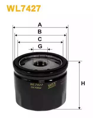 Фільтр масляний WL7427 WIX FILTERS