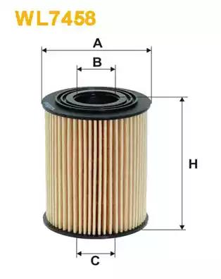 Оливний фільтр WL7458 WIX FILTERS