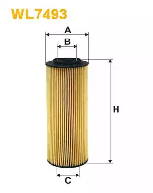 Фильтр масляный WL7493 WIX FILTERS
