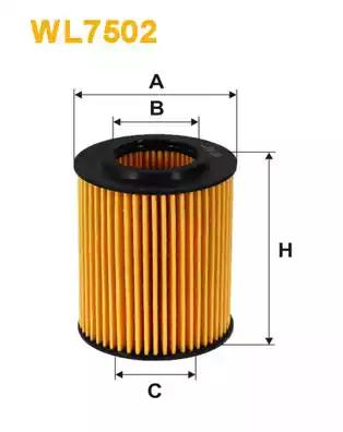 Фільтр оливи WL7502 WIX FILTERS