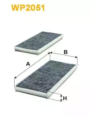 Фільтр, повітря у салоні WP2051 WIX FILTERS