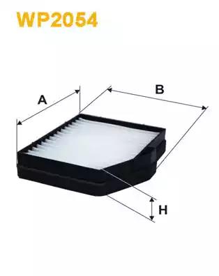 Фільтр салону wp2054 WP2054 WIX FILTERS