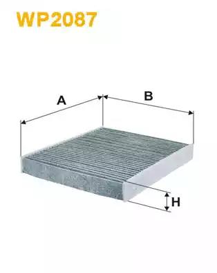 Фільтр салону вугільний WP2087 WIX FILTERS