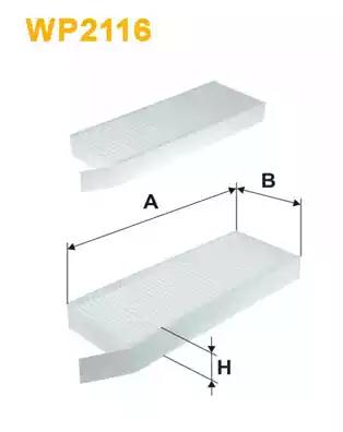 Фільтр салону WP2116 WIX FILTERS