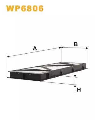 Фільтр, повітря у салоні WP6806 WIX FILTERS