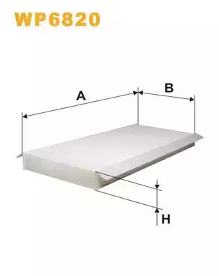 Фільтр салону WP6820 WIX FILTERS