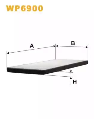 Фільтр салону bmw e34 wp6900/k1031 вир-во wix-filters WP6900 WIX FILTERS