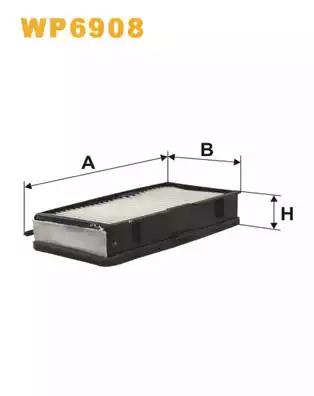 Фільтр, повітря у салоні WP6908 WIX FILTERS