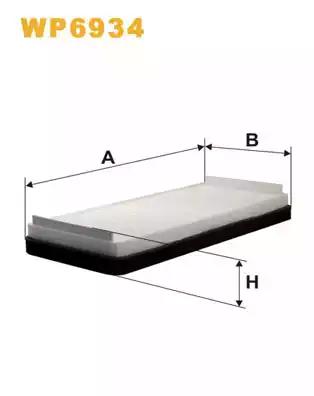 Фільтр салону WP6934 WIX FILTERS