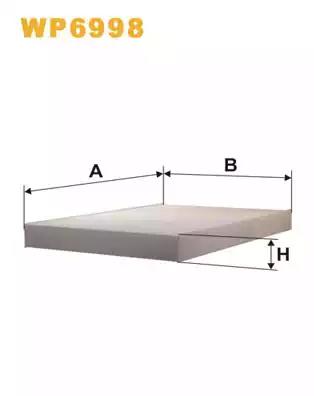 Фільтр салону WP6998 WIX FILTERS