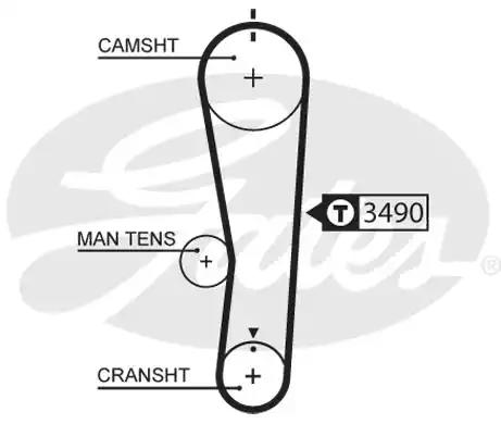 Ремень грм 5637XS GATES