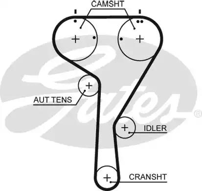 Ремінь грм vw caddy 1.0-1.4 tsi 15- 5680XS GATES