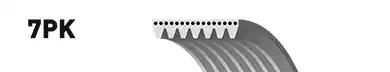 Поліклиновий ремінь 7PK1395 GATES