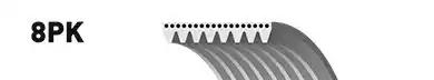 Ремень поликлиновый gates 8PK1218 GATES