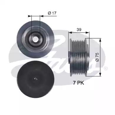 Механизм свободного хода генератора OAP7119 GATES