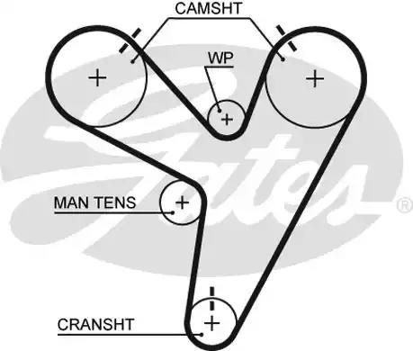 Ремень грм T279 GATES