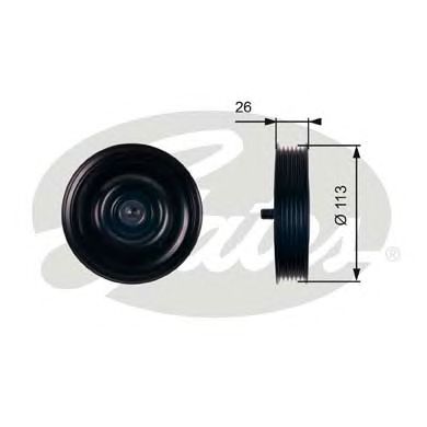 Ролики натягувачі приводу допоміжних агрегатів вир-во... T36411 GATES