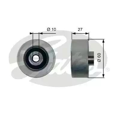 Направляючий ролик поліклинового ременя T36431 GATES