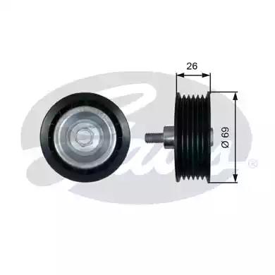 Направляючий ролик поліклинового ременя T36456 GATES
