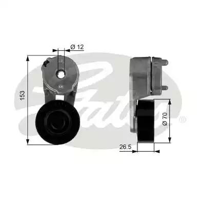 Натяжной ролик поликлиновой  ремень T38163 GATES