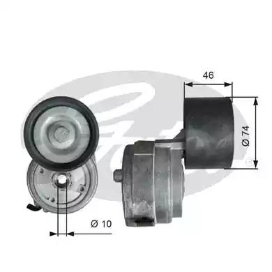 Натягувач клинового ременя T38714 GATES