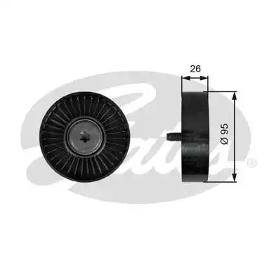 Відвідний/напрямний ролик, поліклиновий ремінь T39247 GATES