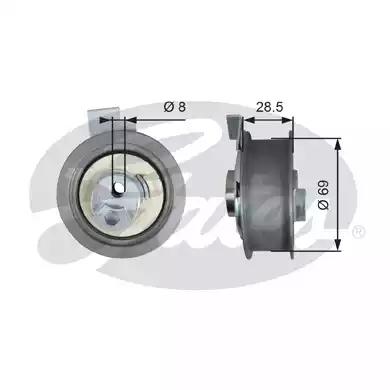 Натяжной ролик ремень грм T43242 GATES