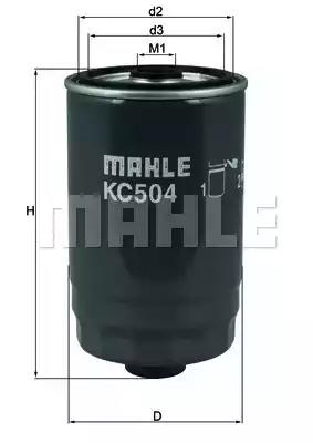 Паливний фільтр KC504 MAHLE KNECHT