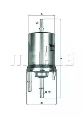 Фільтр паливний KL1561 MAHLE KNECHT