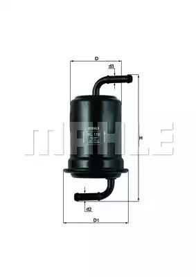 Фільтр палив. вир-во knecht-mahle KL159 MAHLE KNECHT