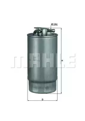 Паливний фільтр KL1601 MAHLE KNECHT