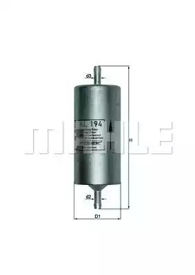 Фільтр палива KL194 MAHLE KNECHT