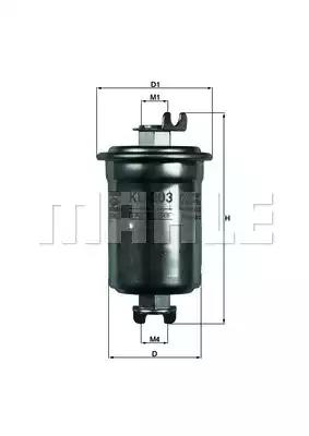 Фільтр палива KL203 MAHLE KNECHT