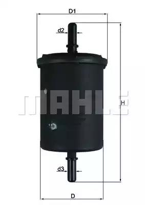 Фільтр паливний KL248 MAHLE KNECHT