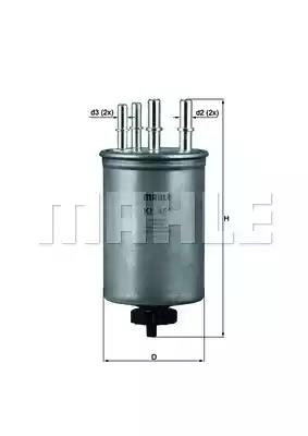 Топливный фильтр KL451 MAHLE KNECHT